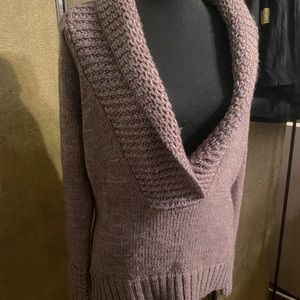 Ann Taylor Loft Sweater Open Front Cowl style Size Small